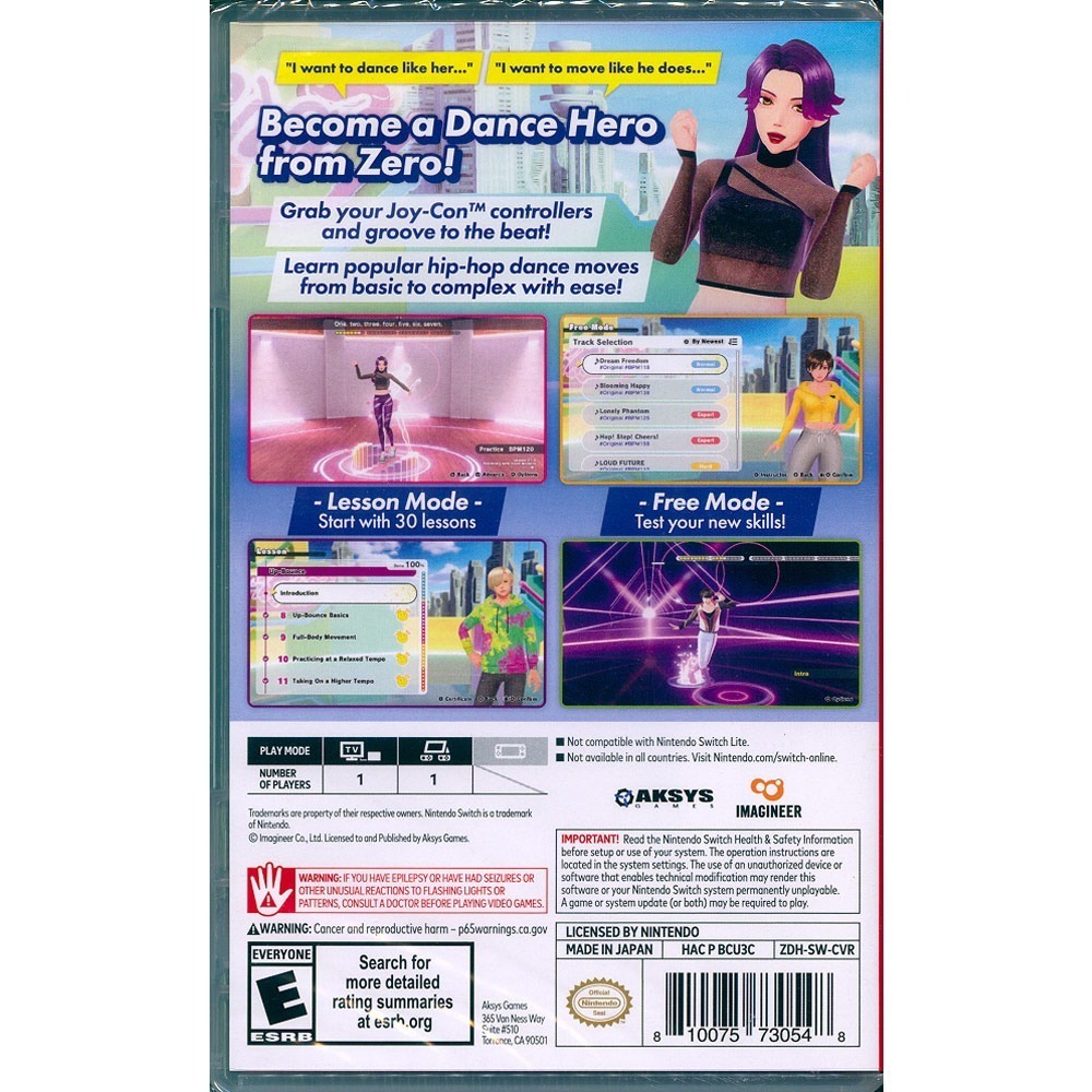 【一起玩】NS SWITCH 我的舞蹈教室 中英文美版 Zero to Dance Hero 舞力全開 健身拳擊 減重-細節圖3