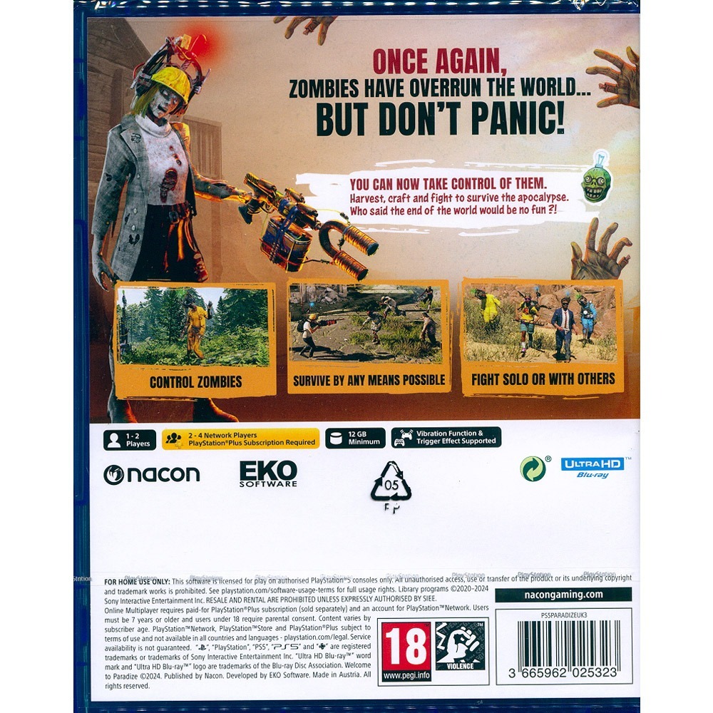 【一起玩】PS5 歡迎光臨屍樂園 中英日文歐版 Welcome to ParadiZe-細節圖3