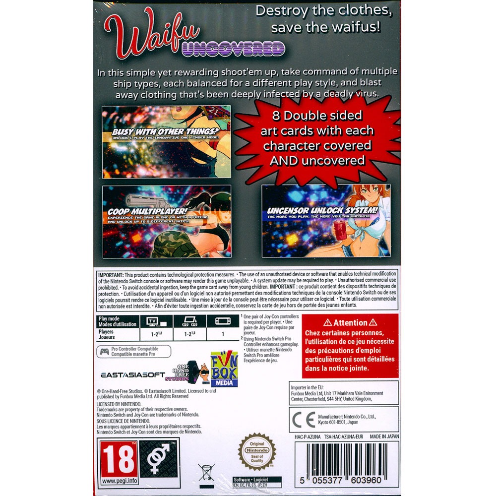 【一起玩】NS SWITCH 美少女大解放性感射擊 中英日文歐版 Waifu Uncovered-細節圖3