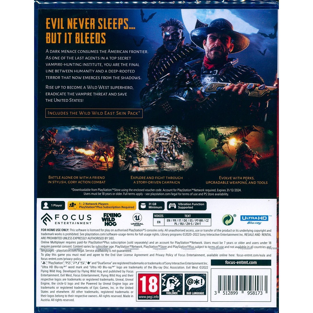 【一起玩】PS5 西部魔域 中英文歐版 Evil West-細節圖3