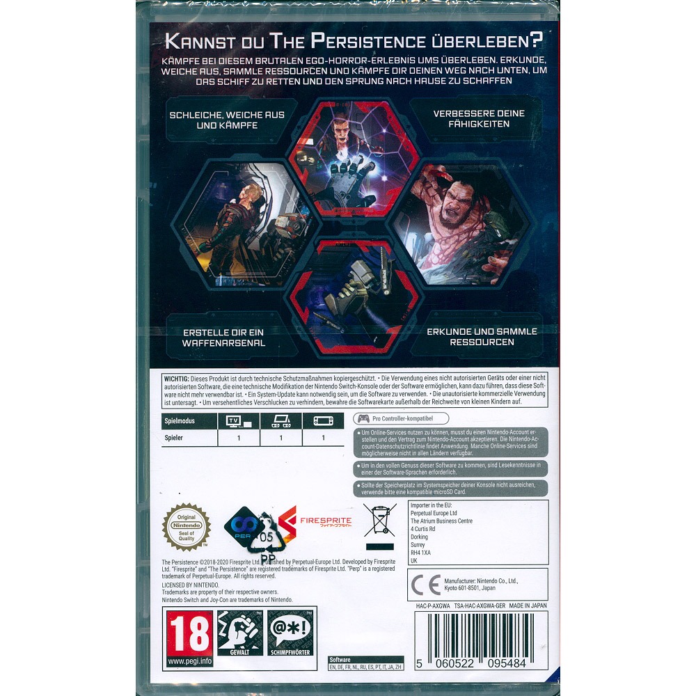 【一起玩】NS SWITCH 堅毅號 中英日文歐版 The Persistence-細節圖3