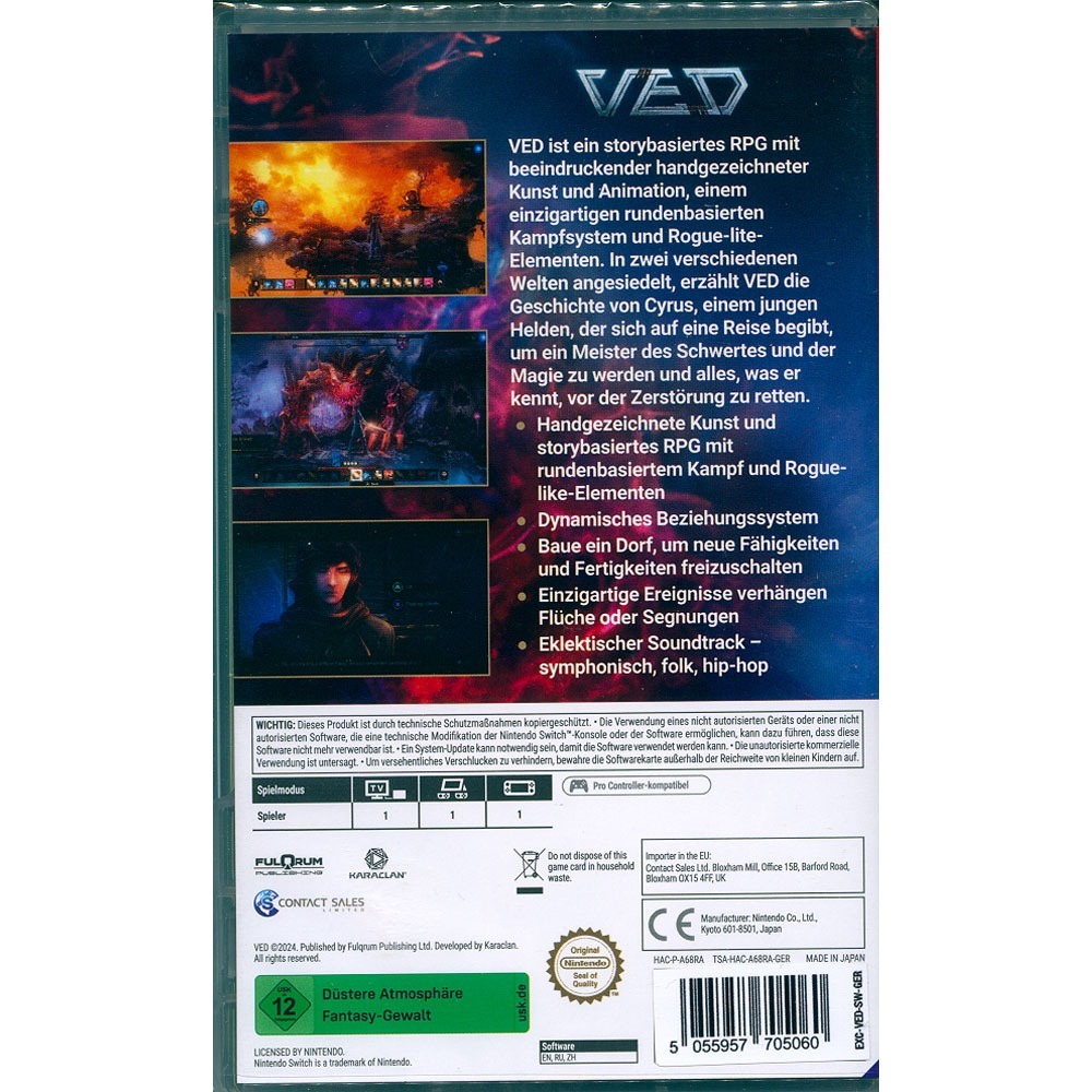 【一起玩】NS SWITCH 維德 中英文歐版 VED 韋德-細節圖3