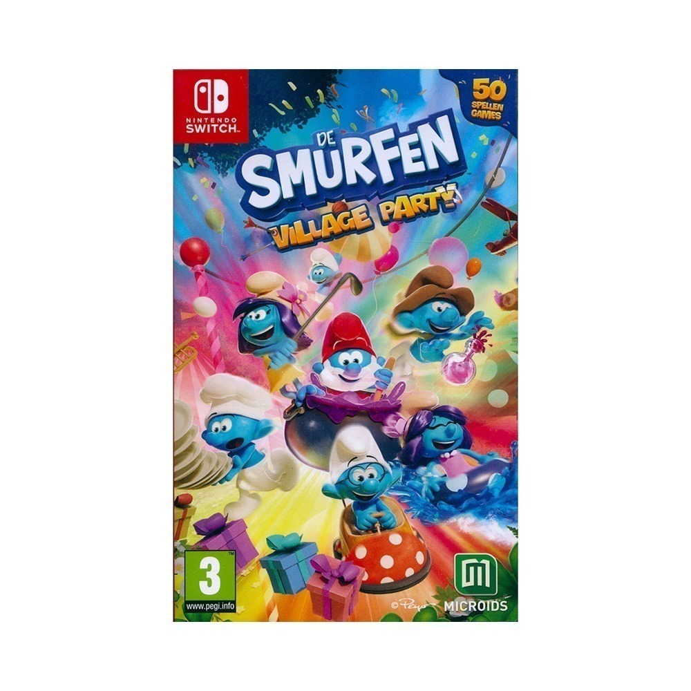 【一起玩】NS SWITCH  藍色小精靈：村莊派對 中文版 The Smurfs - Village Party-細節圖2