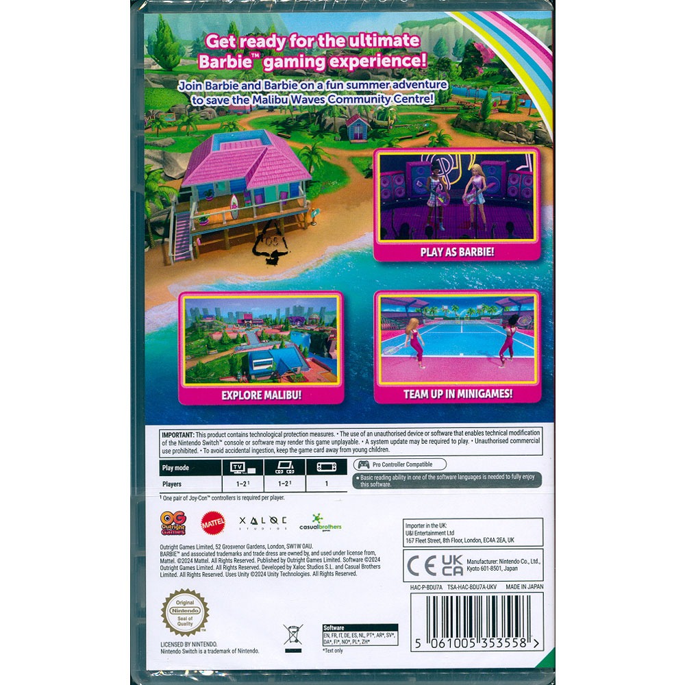 【一起玩】NS Switch 芭比：友誼計畫 中英文歐版 BARBIE PROJECT FRIENDSHIP 巴比娃娃-細節圖3