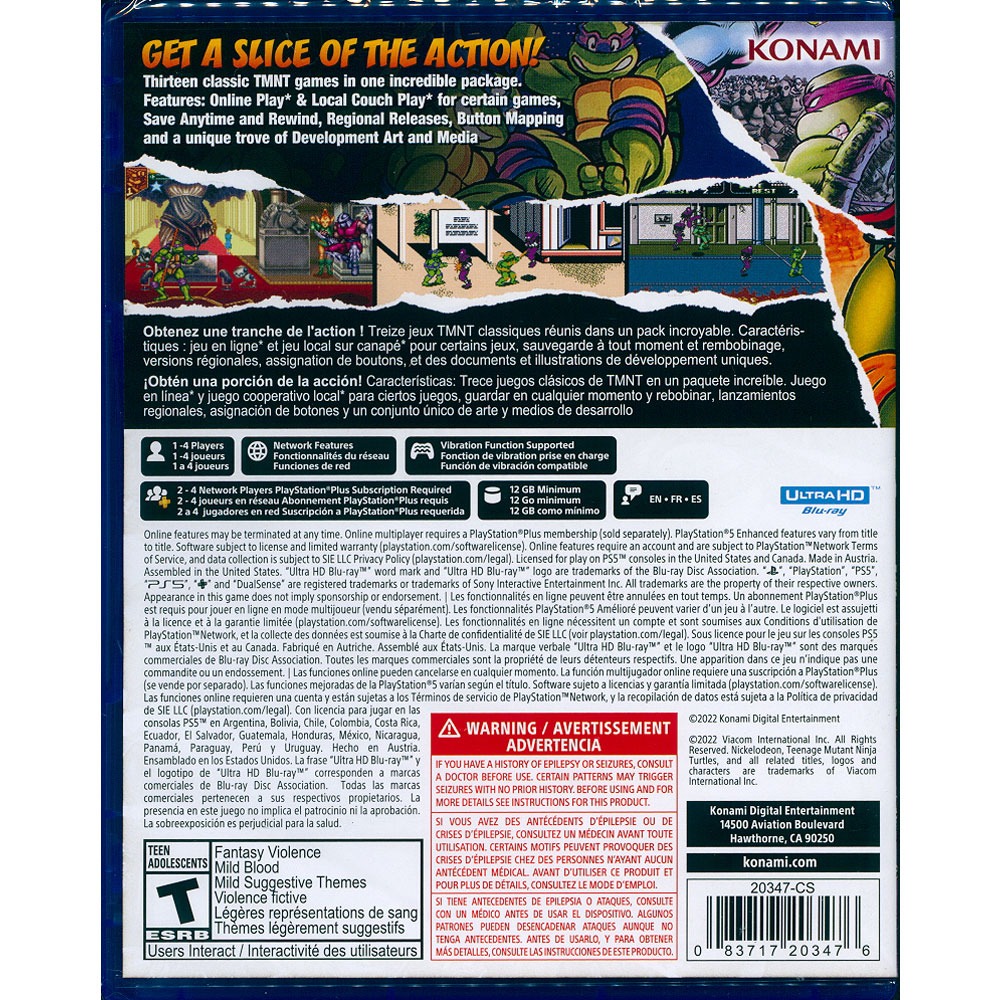 【一起玩】PS5 忍者龜 卡瓦邦加合輯 英文美版 TMNT: Cowabunga Collection-細節圖3