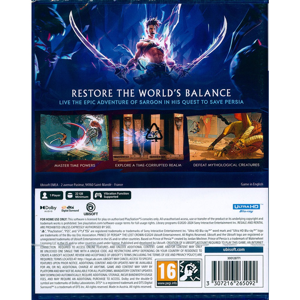 【一起玩】PS5 波斯王子：失落王冠 中英日文歐版 Prince of Persia: The Lost Crown-細節圖3