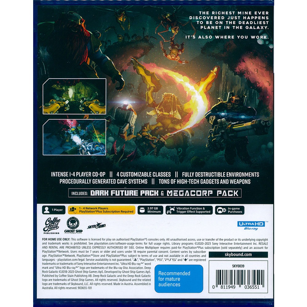 【一起玩】PS5 深岩銀河：特別版 中英日文澳洲版 Deep Rock Galactic Special銀河洞穴大冒險-細節圖3