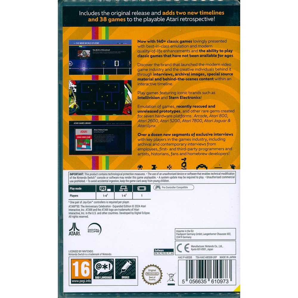 【一起玩】NS Switch 雅達利50周年紀念合集 英日文歐版 Atari 50: The Anniversary-細節圖3