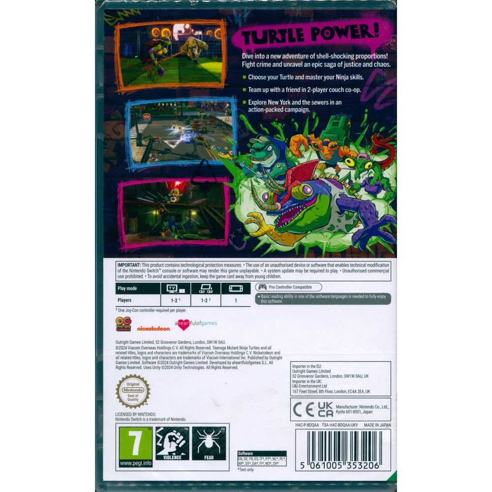 【一起玩】NS Switch 忍者龜：變種人釋放 中英日文歐版 TMNT:Mutants Unleashed 突變覺醒-細節圖3
