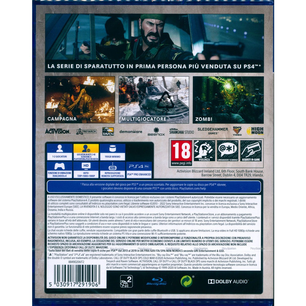 【一起玩】 PS4 決勝時刻：黑色行動冷戰 英文歐版 Call of Duty: Black Ops Cold War-細節圖3