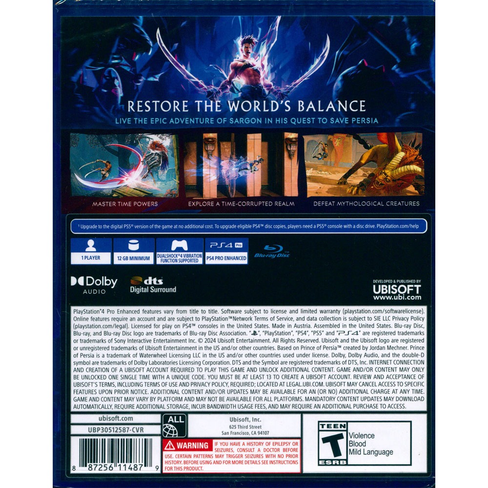 【一起玩】PS4 波斯王子：失落王冠 中英日文美版 Prince of Persia: The Lost Crown-細節圖3