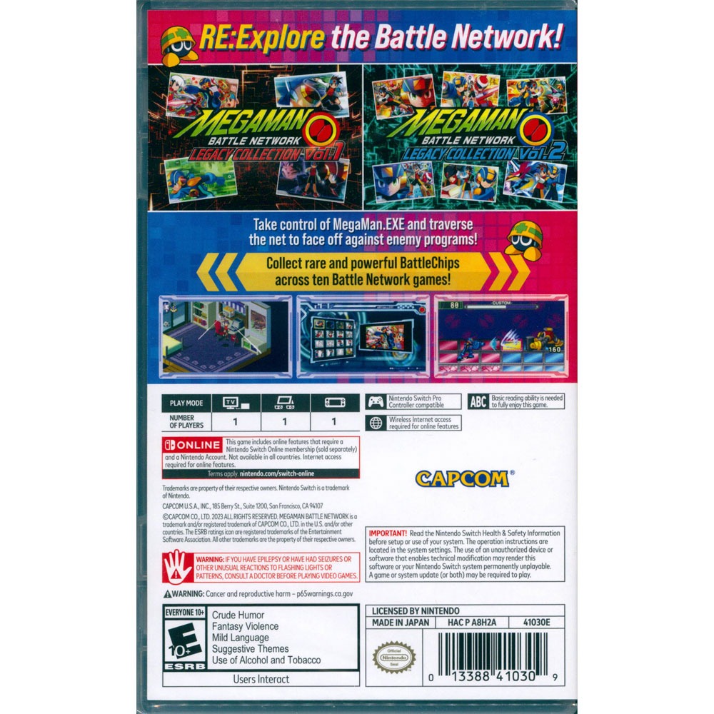 【一起玩】NS SWITCH 洛克人 EXE 合集 中英日文美版 ROCKMAN Mega Man Battle-細節圖3