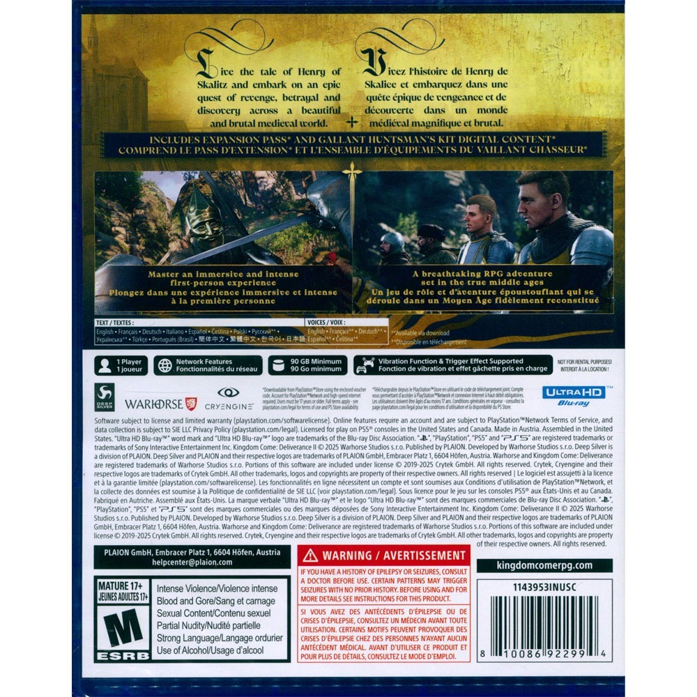 【一起玩】PS5 天國降臨：救贖2 黃金版 中文版 Kingdom Come Deliverance 2 Gol-細節圖3