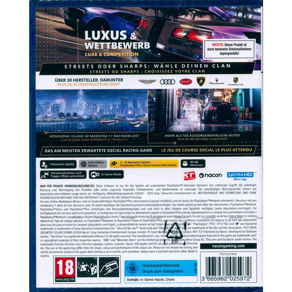 【一起玩】PS5 車魂：無限賽 日冕 中英日文歐版 Test Drive Unlimited Solar Crown-細節圖3