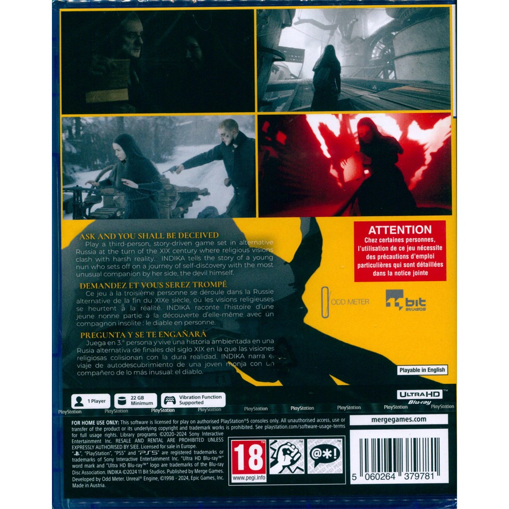 PS5 印迪卡：靈魂之旅 中英日文歐版 Indika 印蒂卡：非常修女-細節圖3