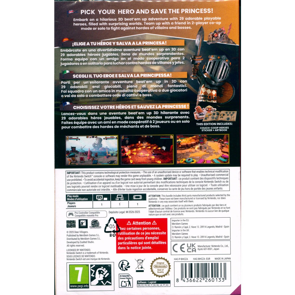 【一起玩】NS Switch 巨盔英雄 尊榮版 中英日文歐版 Big Helmet Heroes - Exalted-細節圖3