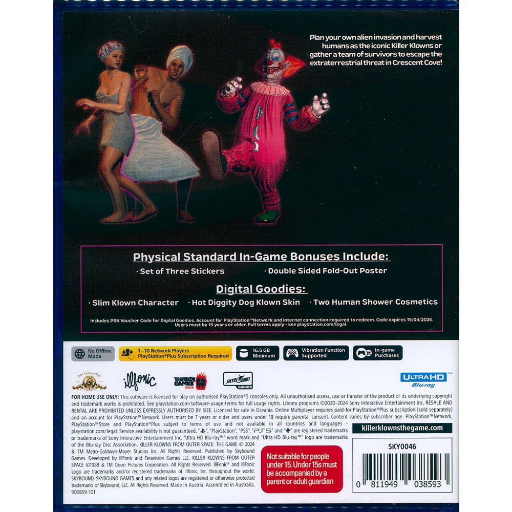 【一起玩】PS5 外太空殺人小丑 中英日文澳洲版 Killer Klowns From Outer Space-細節圖3