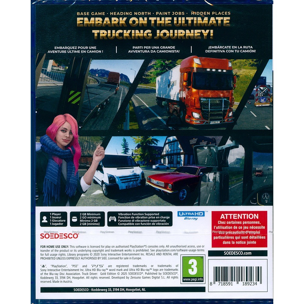 【一起玩】PS5 卡車司機：黃金版 中英日文歐版 Truck Driver Gold Edition 貨車駕駛遊戲-細節圖3