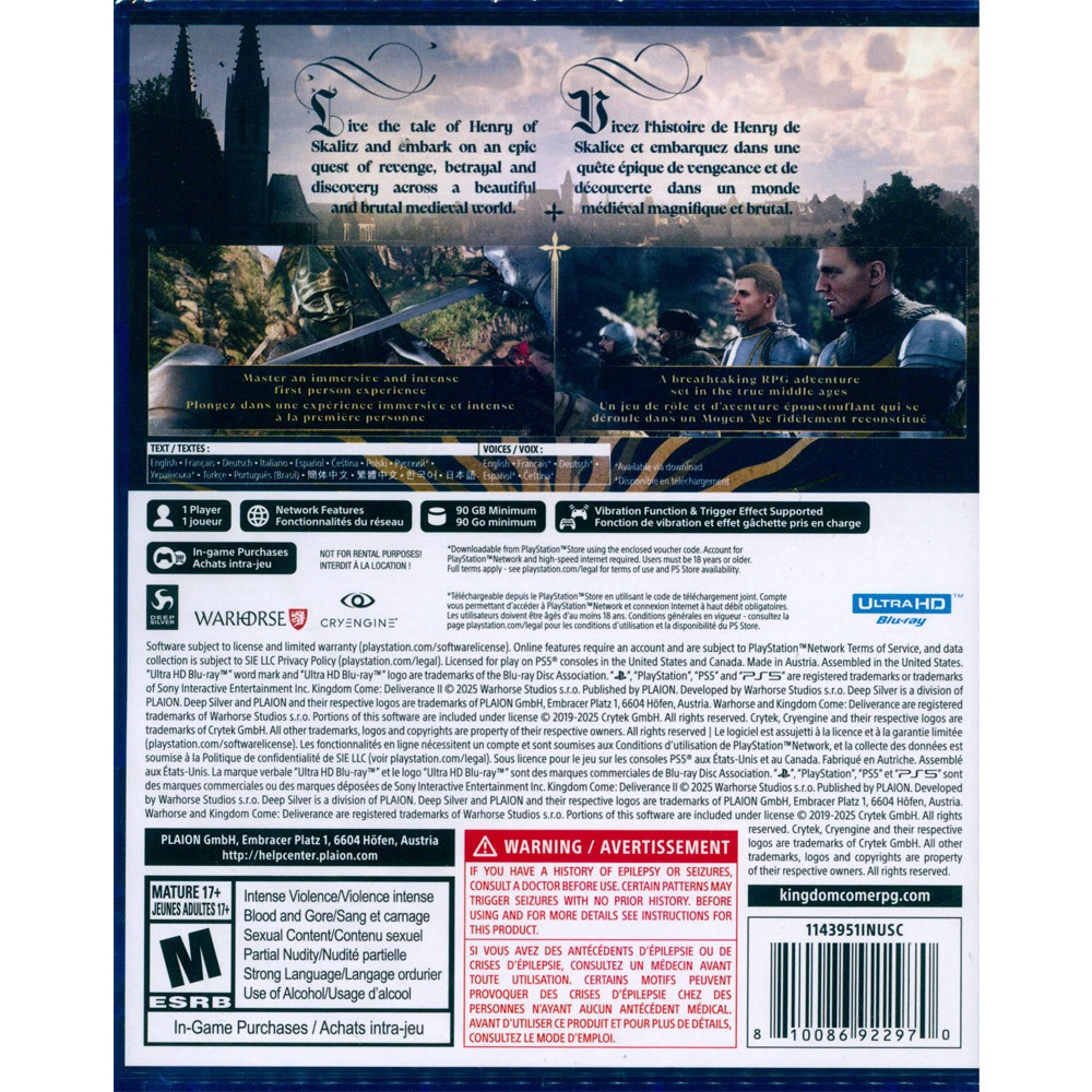 【一起玩】PS5 天國降臨：救贖2 中英日文美版 Kingdom Come Deliverance 2-細節圖3