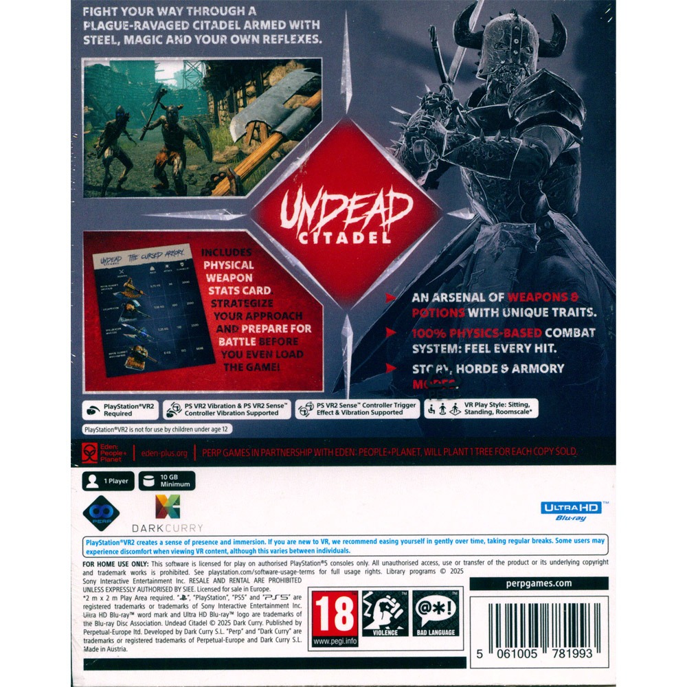 【一起玩】PS5 PSVR2 亡靈要塞 中英日文歐版 Undead Citadel VR2-細節圖3