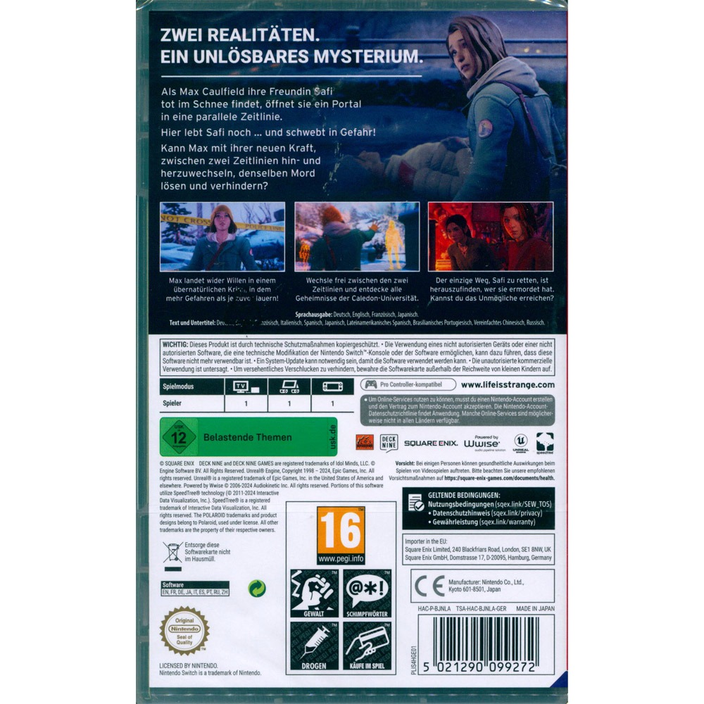 【一起玩】NS SWITCH 奇異人生：雙重曝光 中英日文歐版 Life is Strange Double-細節圖3