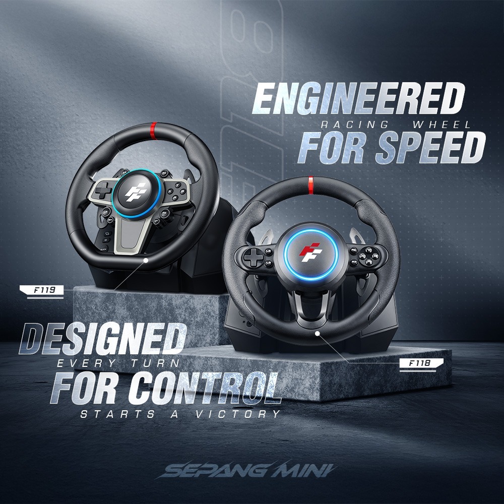 【一起玩】FlashFire 霍爾感應賽車方向盤＋踏板組 F119.F118 Switch 1&2 PC PS4 歐卡-細節圖5