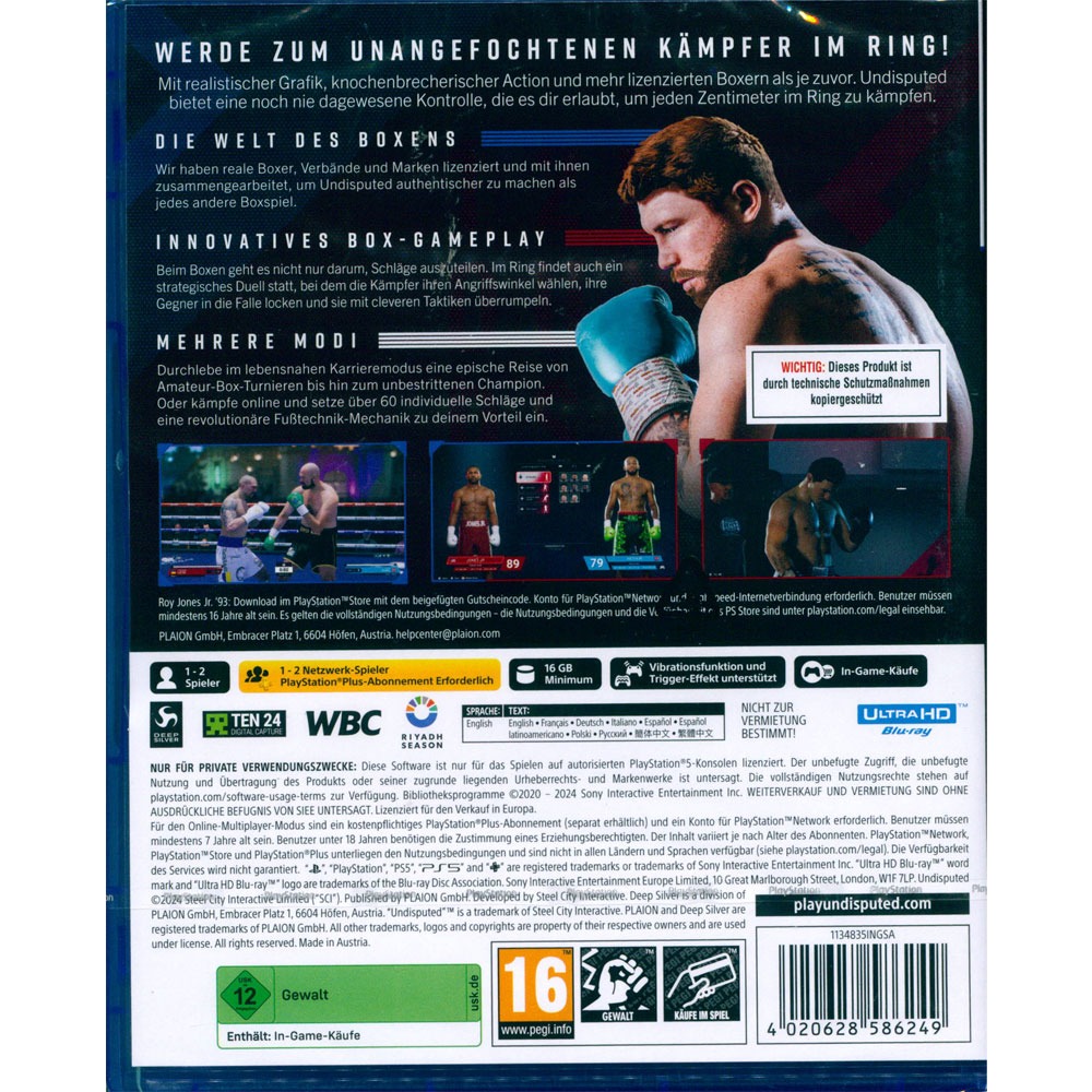 【一起玩】PS5 拳擊王者 中英文歐版 Undisputed-細節圖3