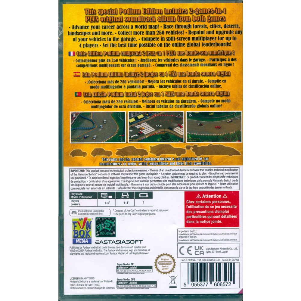 【一起玩】NS SWITCH 超級沃頓大獎賽：頒獎台版 中英日文歐版 Super Woden GP Podium-細節圖3