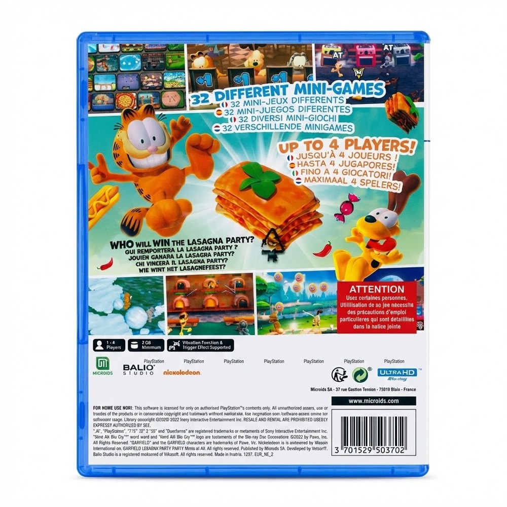 【一起玩】 PS5 加菲貓：千層麵派對 中英日文歐版 GARFIELD LASAGNA PARTY-細節圖3
