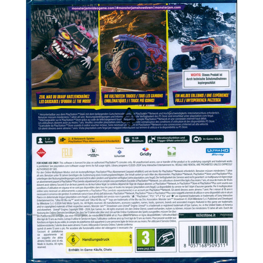 【一起玩】PS5 怪獸卡車大決戰 首日版 中英日文歐版 Monster Jam Showdown Day One-細節圖3