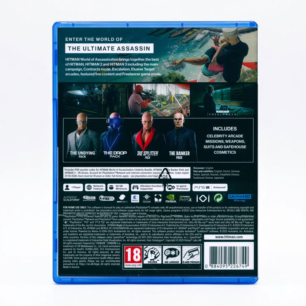 【一起玩】PS5 刺客任務：暗殺世界 25 週年紀念版 中英文歐版 Hitman World-細節圖4