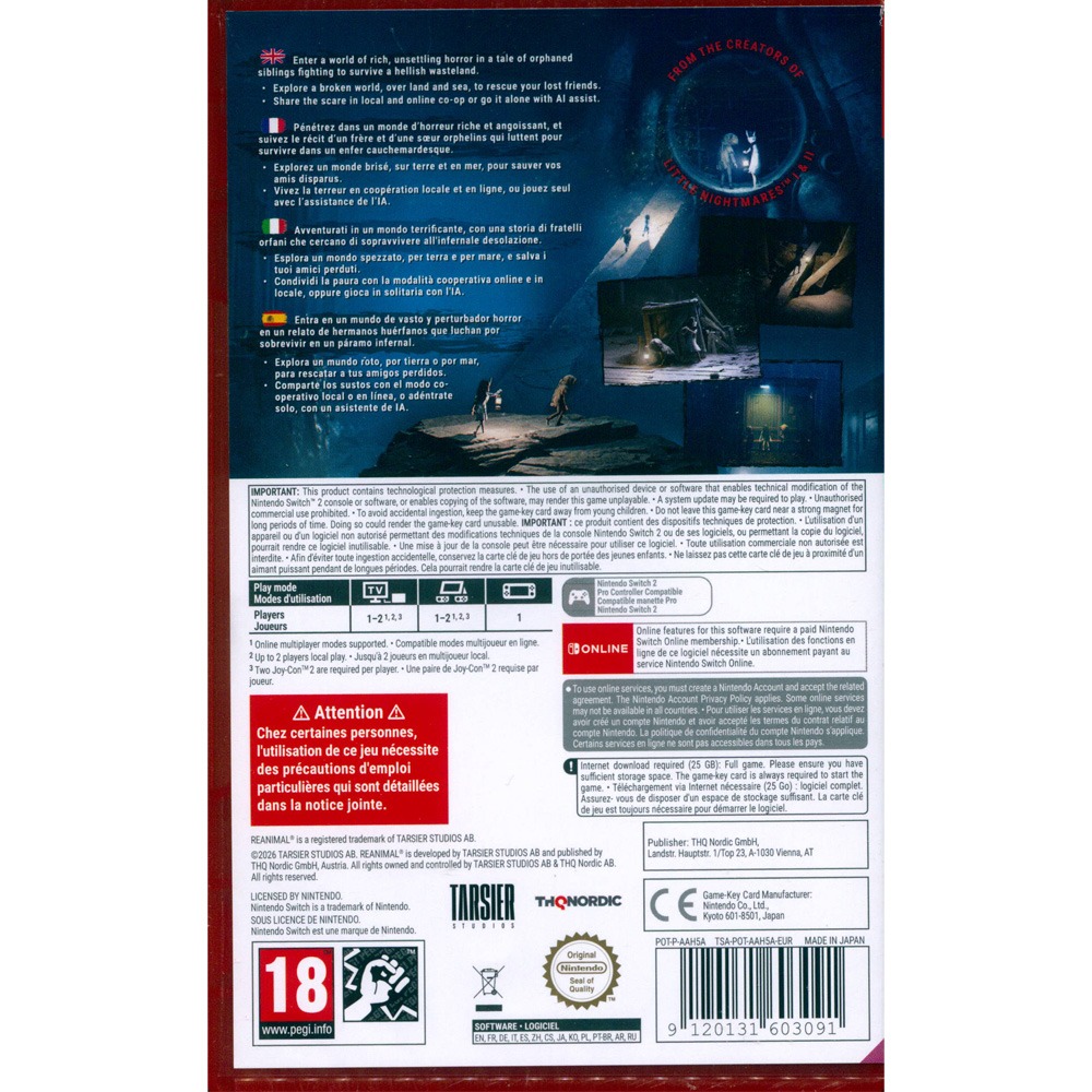 【一起玩】NS2 Switch2 生靈重塑 中英日文歐版 Reanimal 鑰匙卡-細節圖3