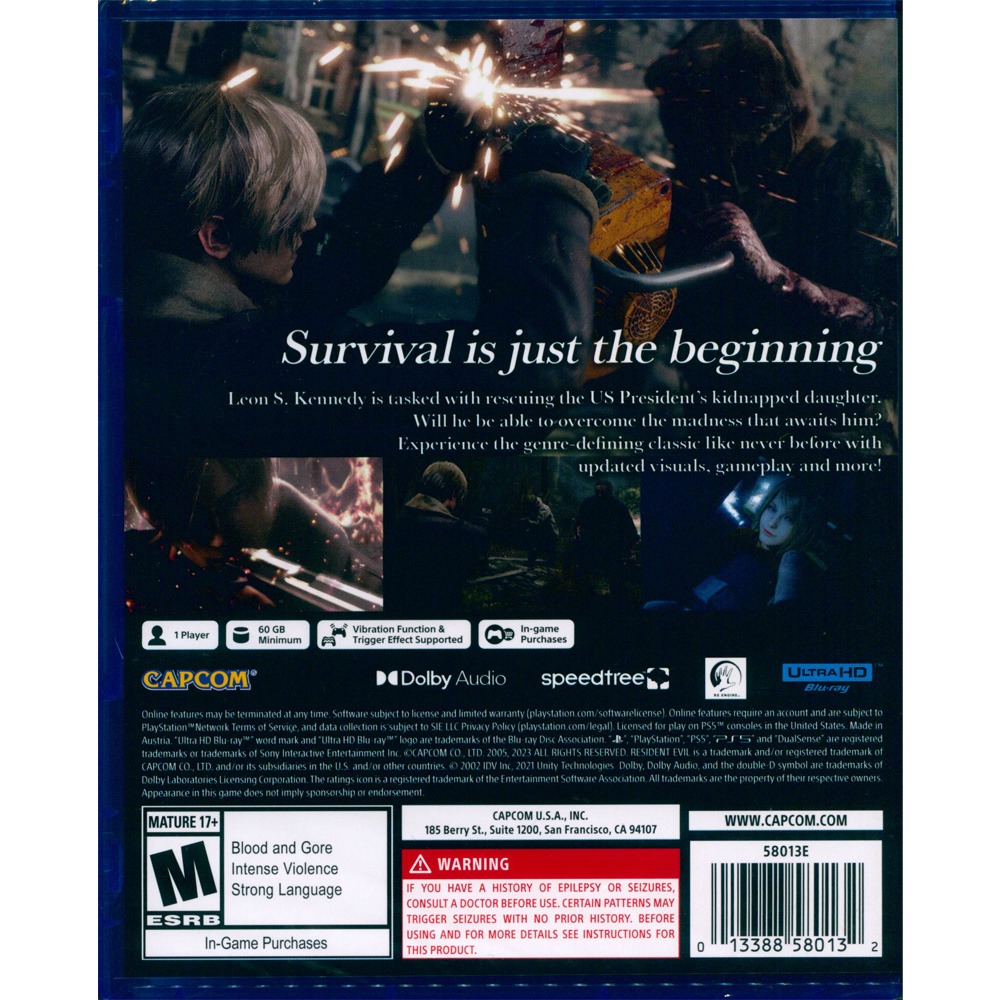 【一起玩】PS4 惡靈古堡 4 重製版 中英日文美版 BIOHAZARD RE:4 RESIDENT EVIL 4-細節圖2