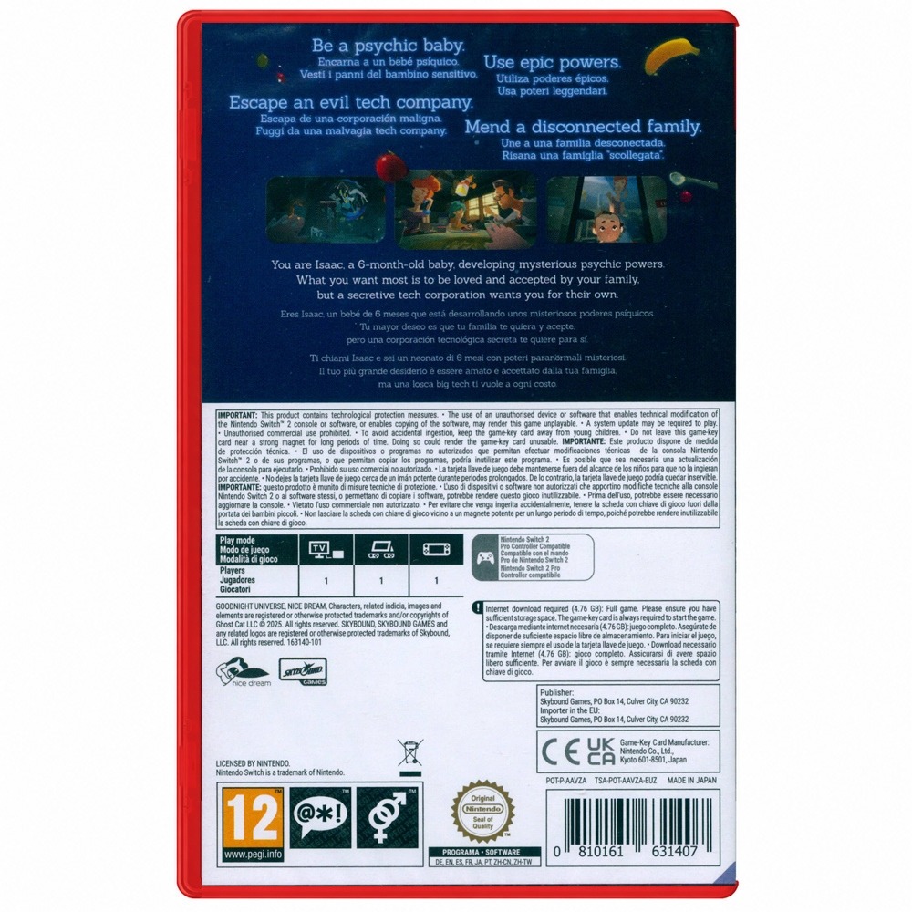 【一起玩】NS2 Switch2 晚安宇宙 中英日文歐版 Goodnight Universe (鑰匙卡)-細節圖2