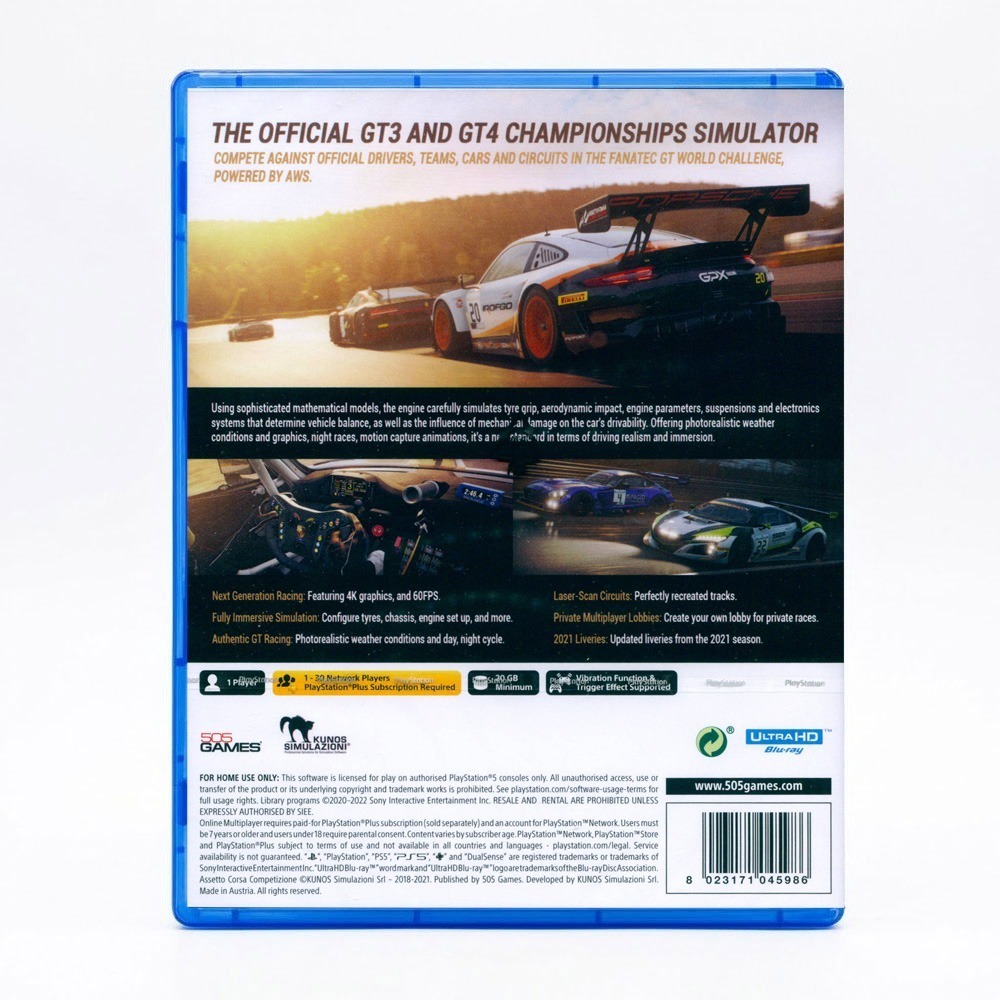 【一起玩】PS5 神力科莎 出賽準備：競爭 中英文歐版 ASSETTO CORSA COMPETIZIONE-細節圖2