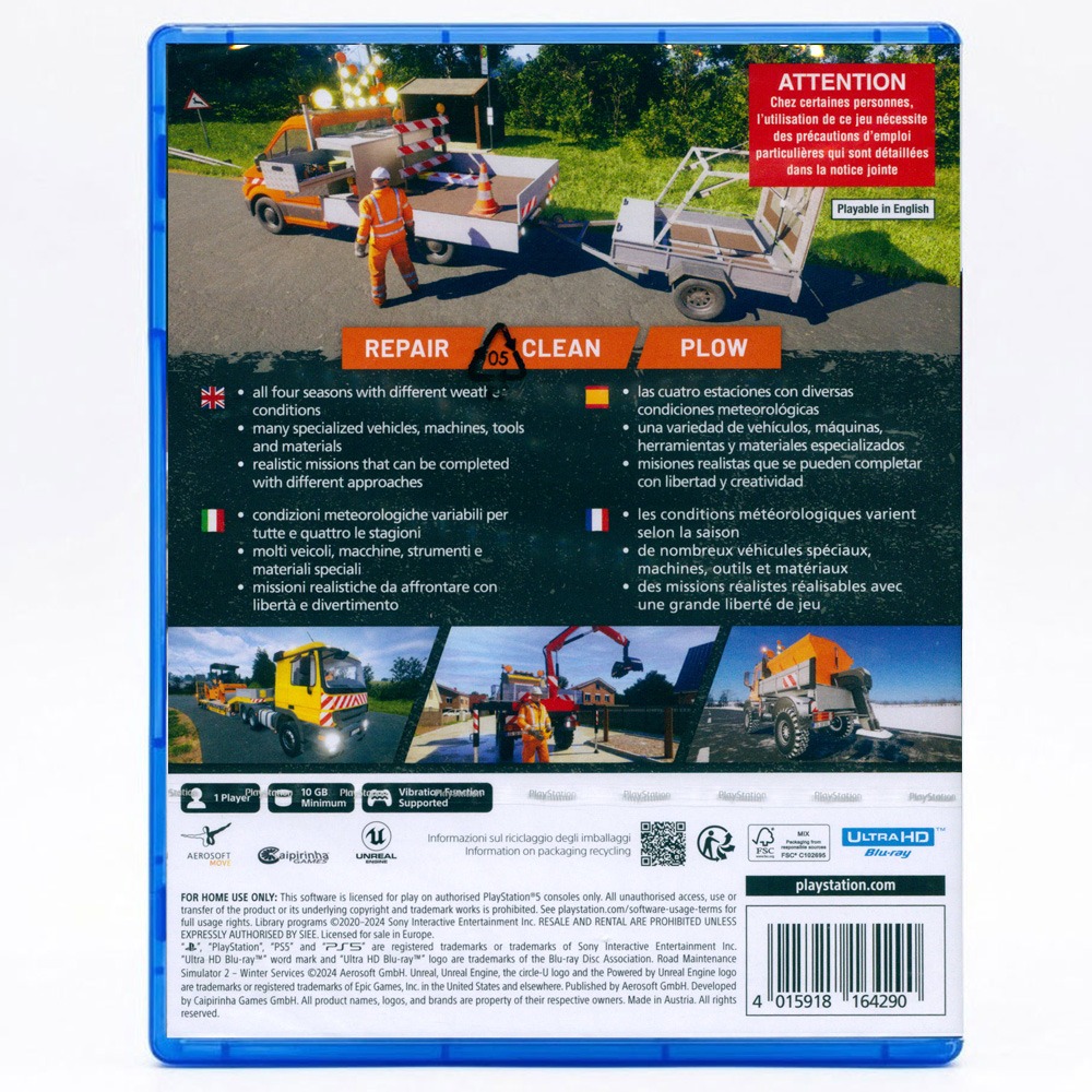 【一起玩】PS5 道路維護模擬器 2：冬季除雪 中英文歐版 Road Maintenance Simulator 2-細節圖3
