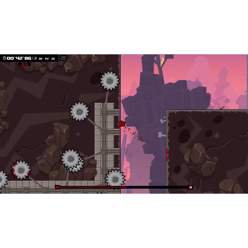 【一起玩】NS Switch 超級肉肉男孩：永恆不朽 中英日文美版 SUPER MEAT BOY FOREVER-細節圖5