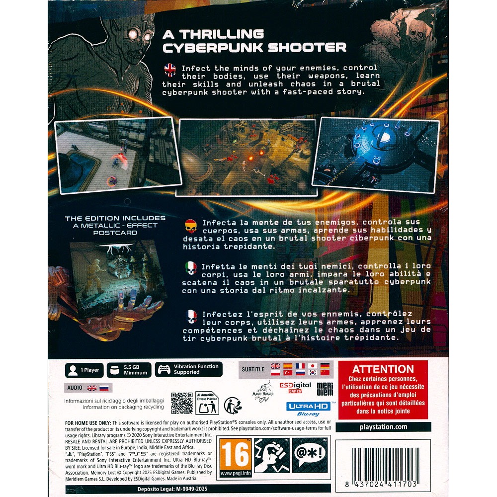 【一起玩】PS5 失憶：移魂版 中英日文歐版 Memory Lost Shift Edition-細節圖3