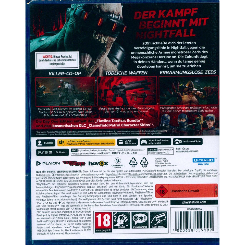 【一起玩】PS5 殺戮空間 3 首日版 中英日文歐版 Killing Floor 3 Day One Edition-細節圖3