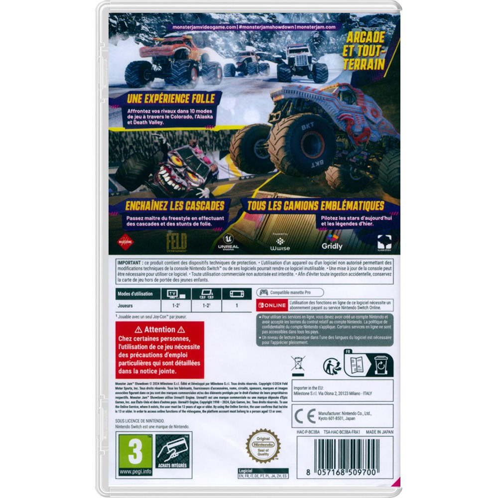 【一起玩】NS Switch 怪獸卡車大決戰 首日版 中英日文歐版 Monster Jam Showdown-細節圖3