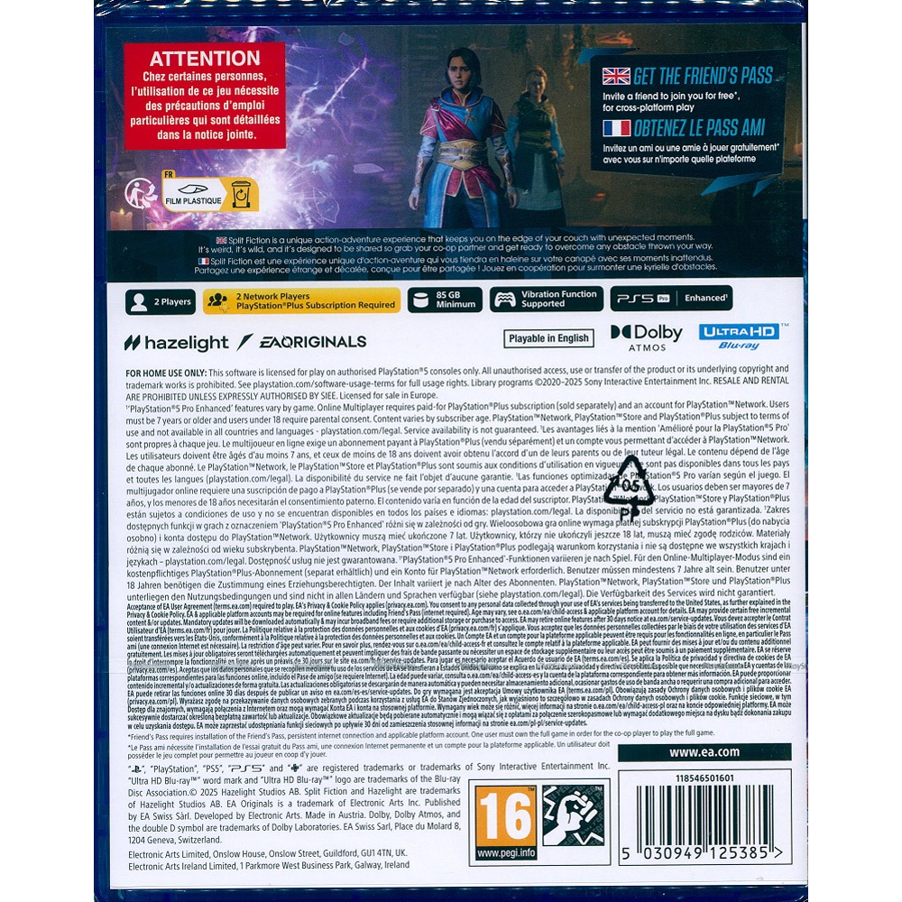 【一起玩】PS5 雙影奇境 中英日文歐版 Split Fiction 幻裂奇境-細節圖3