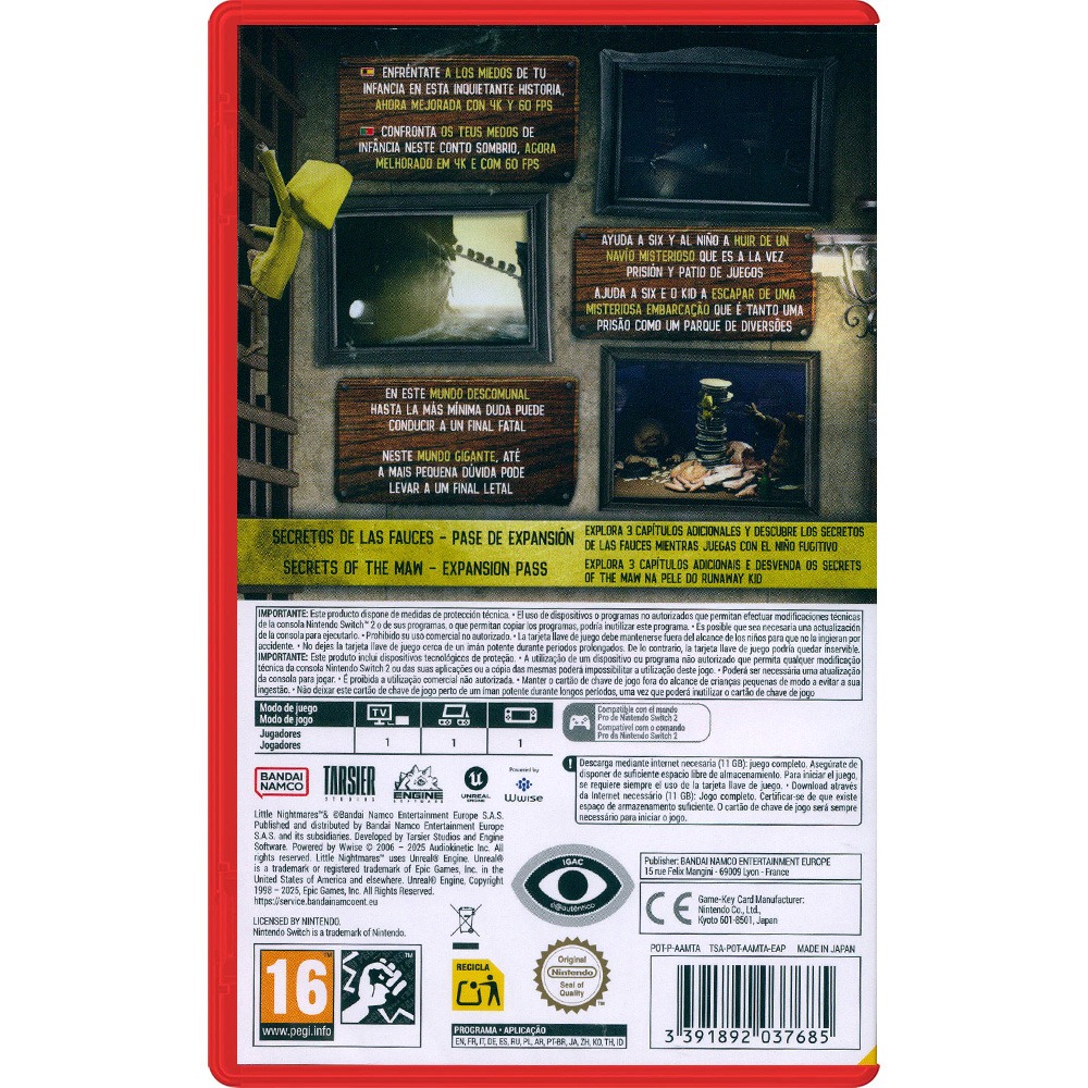 【一起玩】NS2 Switch2 小小夢魘 強化版 中英日文歐版 (鑰匙卡) Little Nightmares-細節圖3