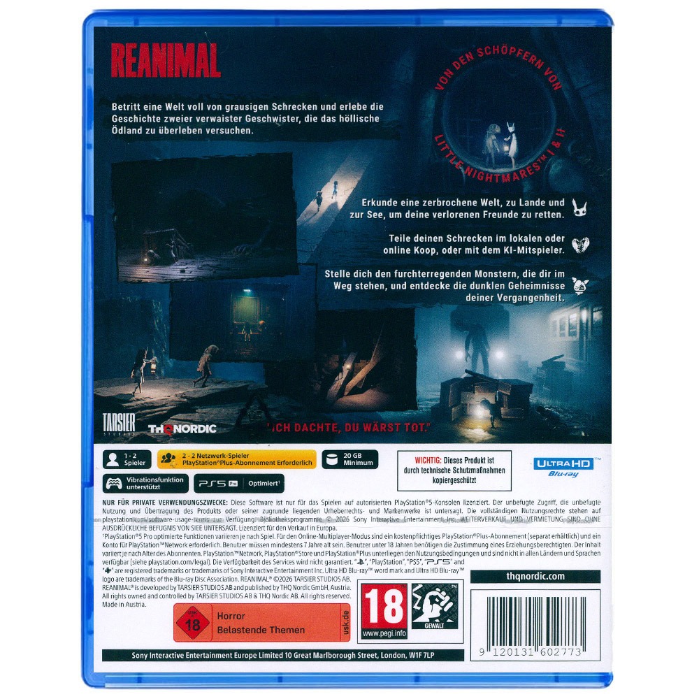 【一起玩】PS5生靈重塑 中英日文歐版 Reanimal-細節圖3
