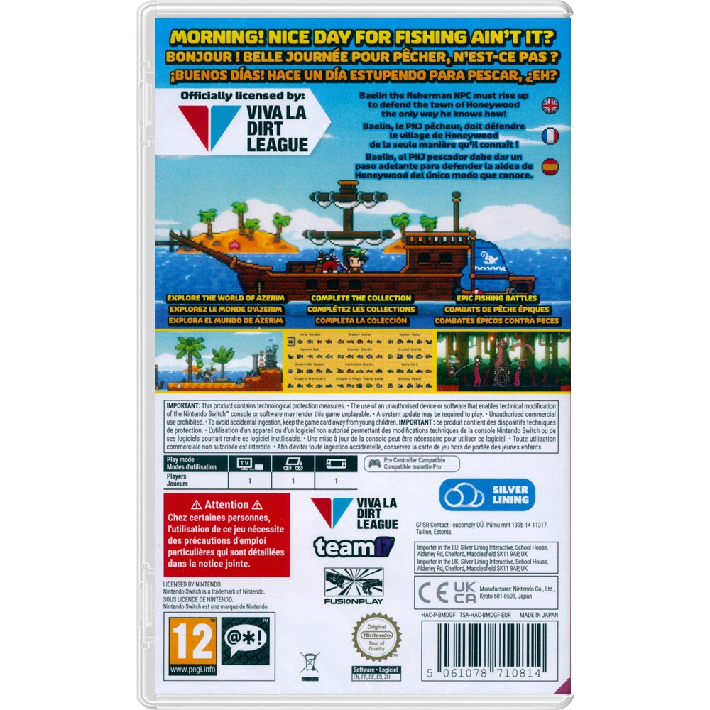 【一起玩】NS SWITCH 釣魚哥的奇妙冒險 中英文歐版 Nice Day For Fishing-細節圖3