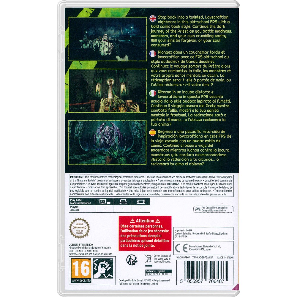【一起玩】NS SWITCH 神啊原諒我 2 中英文歐版 FORGIVE ME FATHER 2-細節圖3