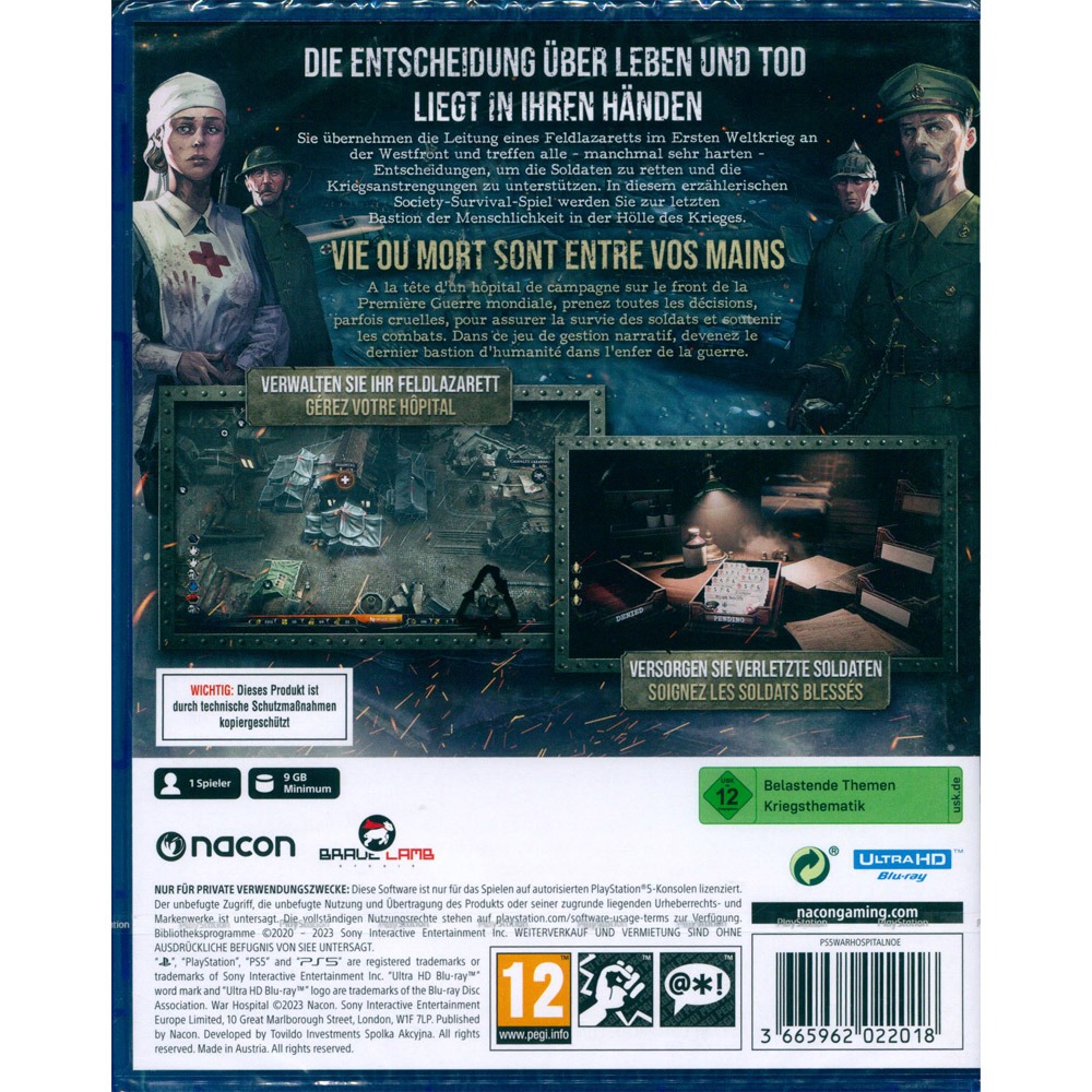 【一起玩】PS5 戰爭醫院 中英日文歐版 War Hospital-細節圖3