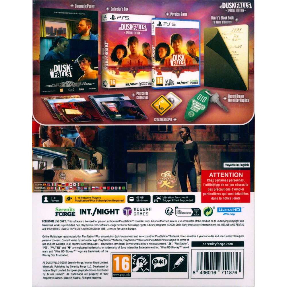 【一起玩】PS5 暮色將臨：特別版 中英日文歐版 As Dusk Falls Special Edition-細節圖4