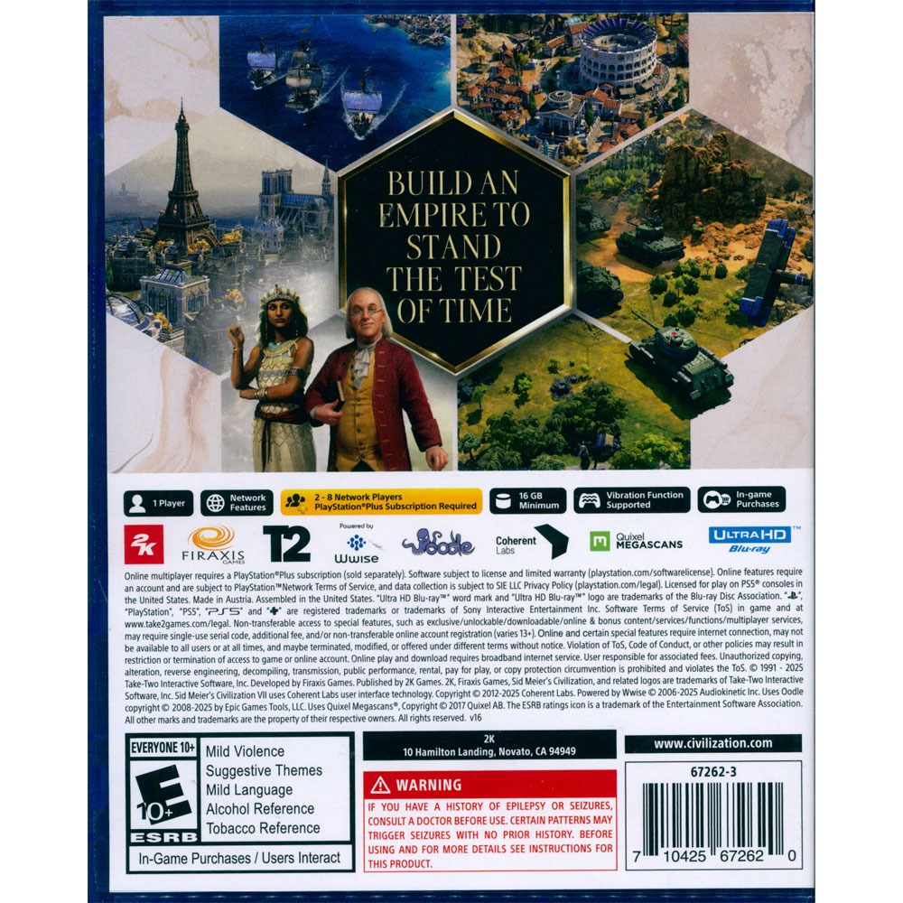 【一起玩】PS5 席德·梅爾的文明帝國7 中文版 Civilization VII 文明帝國7 文明7-細節圖5