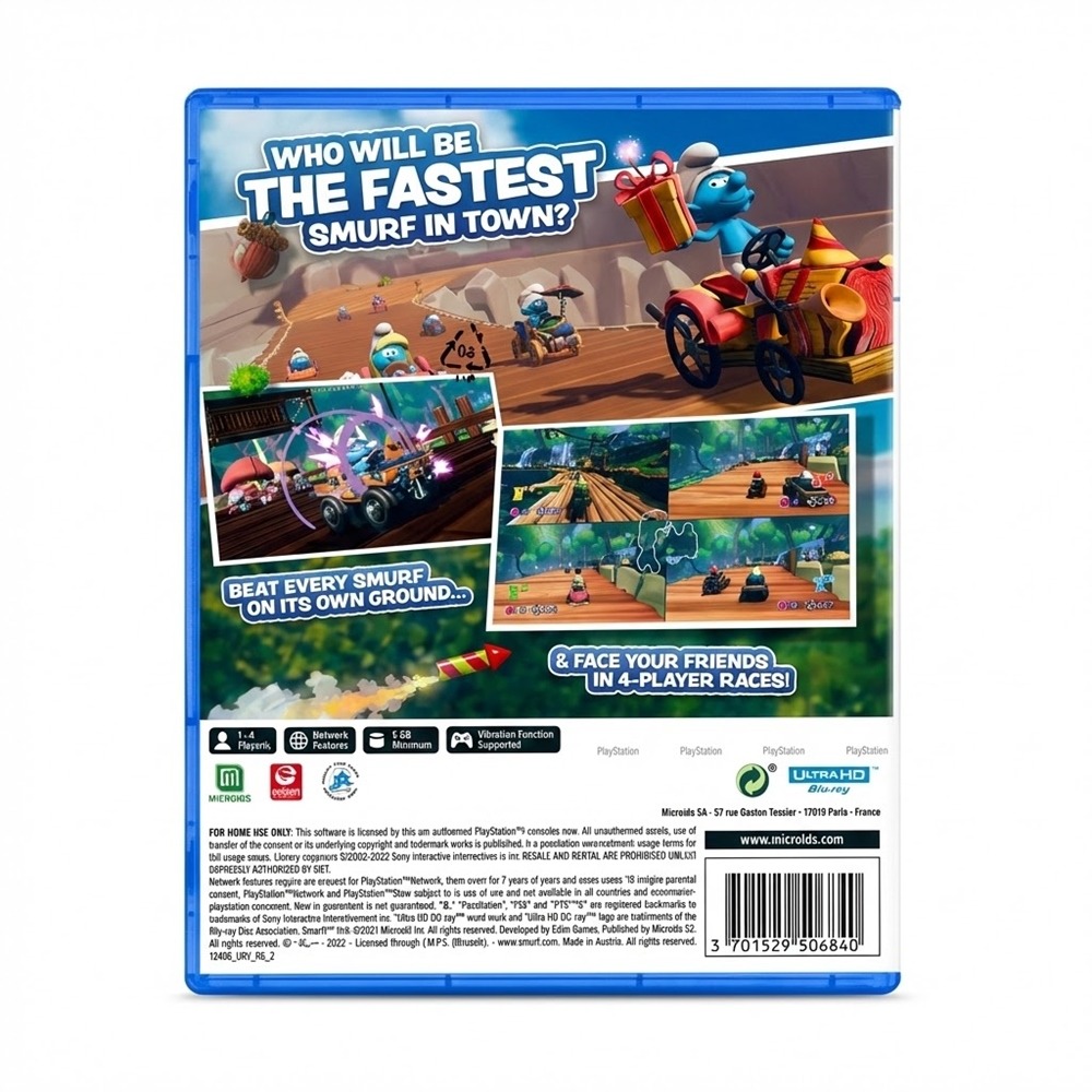 【一起玩】PS5 藍色小精靈賽車 中英日文歐版 Smurfs Kart-細節圖3