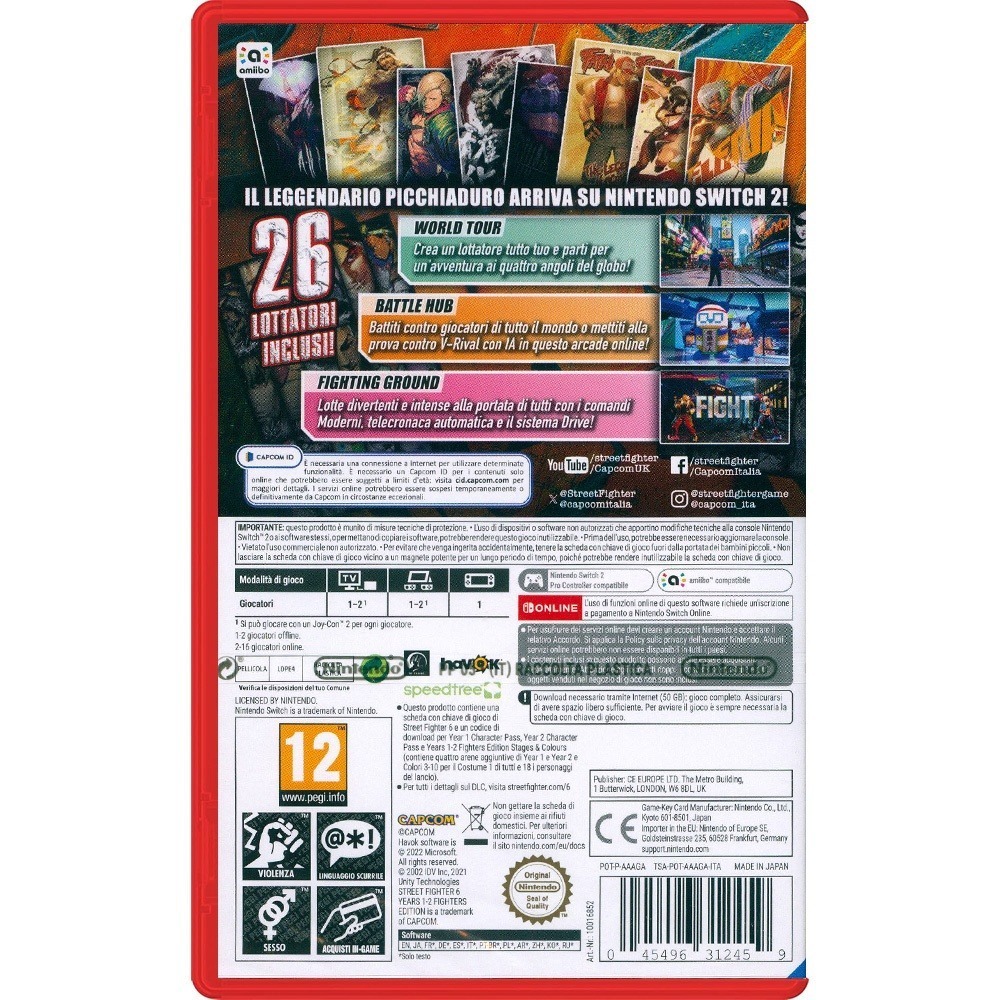 【一起玩】NS2 SWITCH2 快打旋風 6 Years 1-2 Fighters 中英日文歐版 (鑰匙卡)-細節圖3